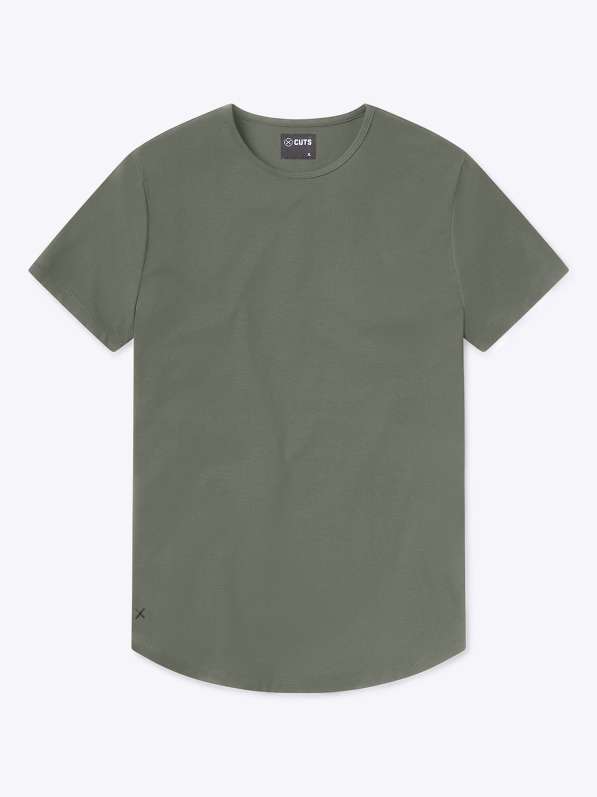 AO Curve-Hem Tee | Gunmetal Signature-Fit PYCA Pro®
