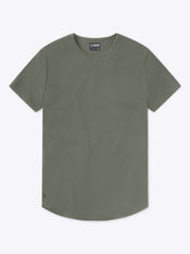 AO Curve-Hem Tee | Gunmetal Signature-Fit PYCA Pro®
