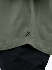 AO Henley Curve-Hem Tee | Gunmetal Signature-Fit PYCA Pro®