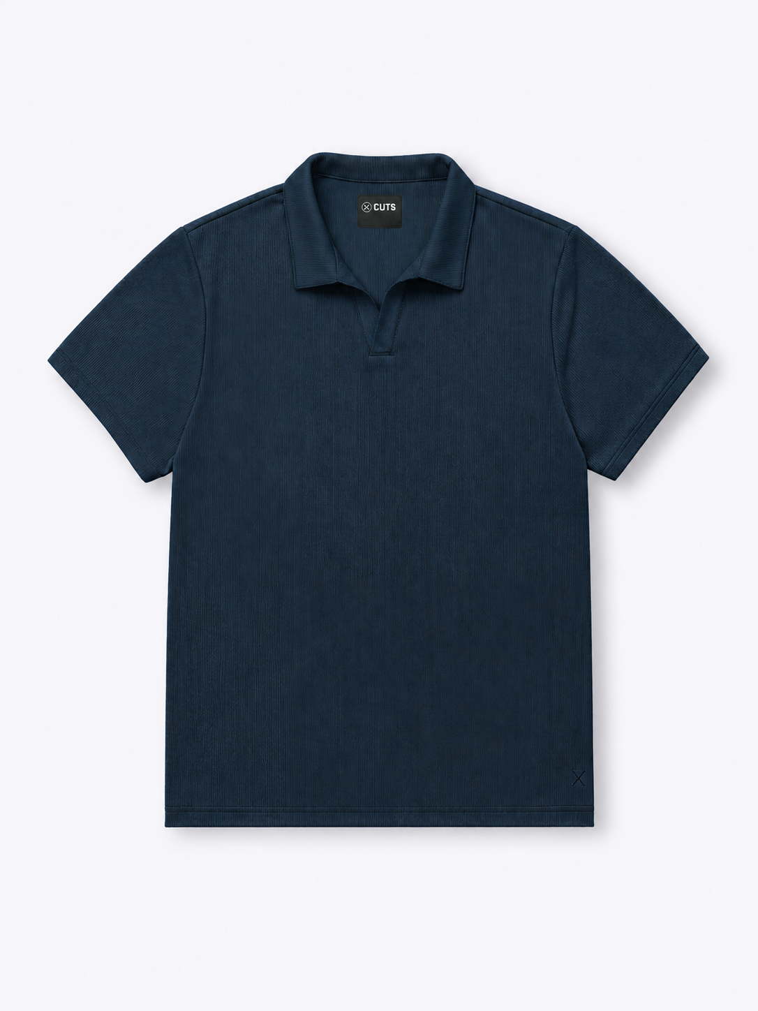 SoHo Ribbed Polo | Pacific Blue Signature-Fit