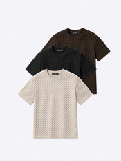 Riviera Knit Textured Tee 3-Pack