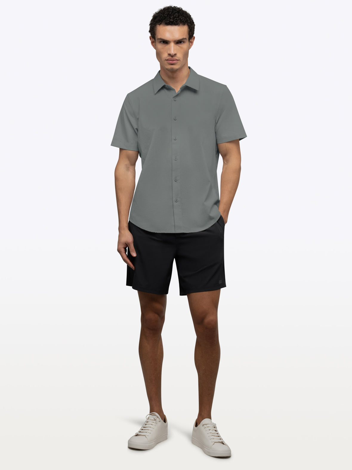 Crossover Button Up | Sage Signature Fit