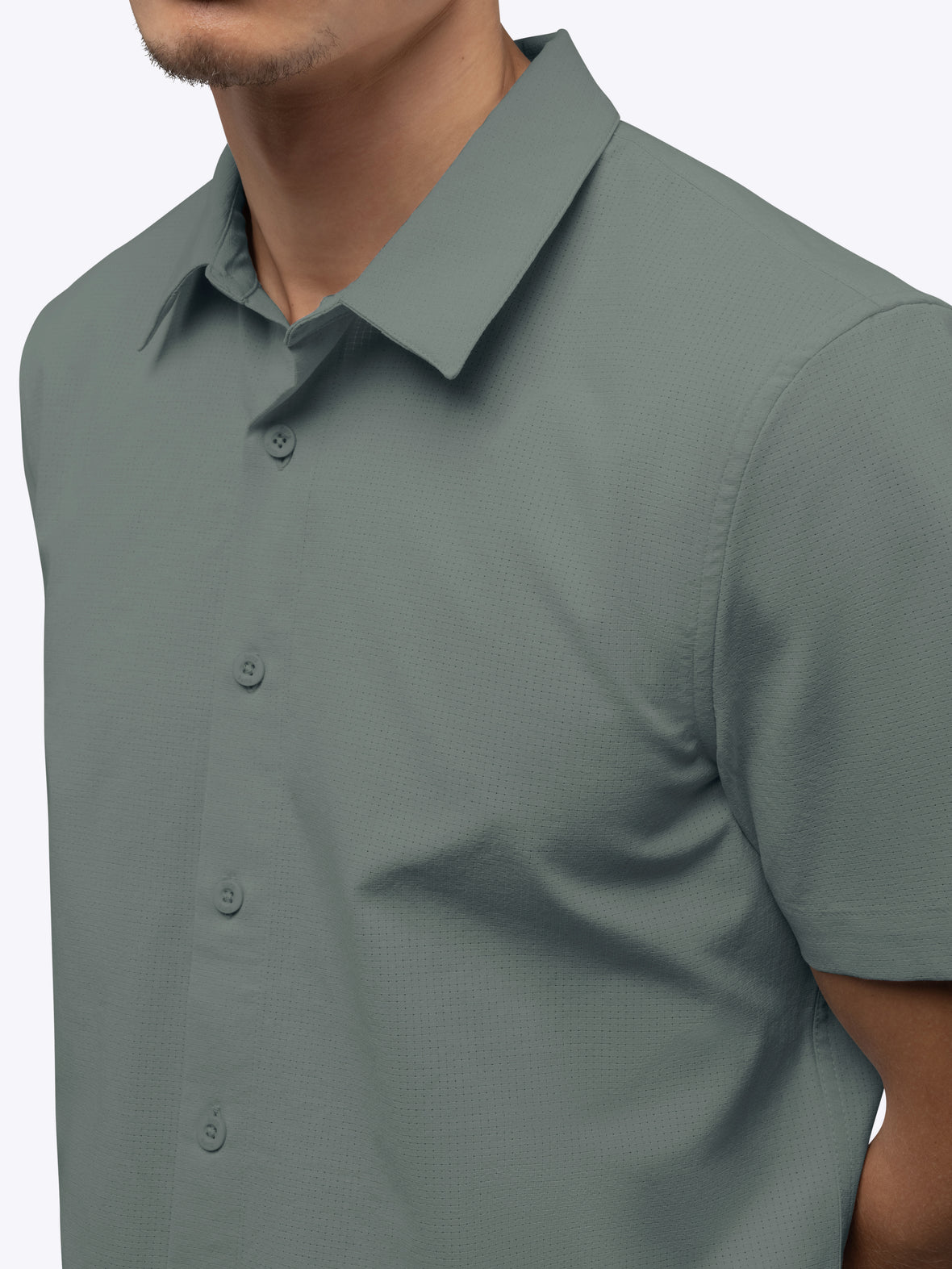 Crossover Button Up | Sage Signature Fit