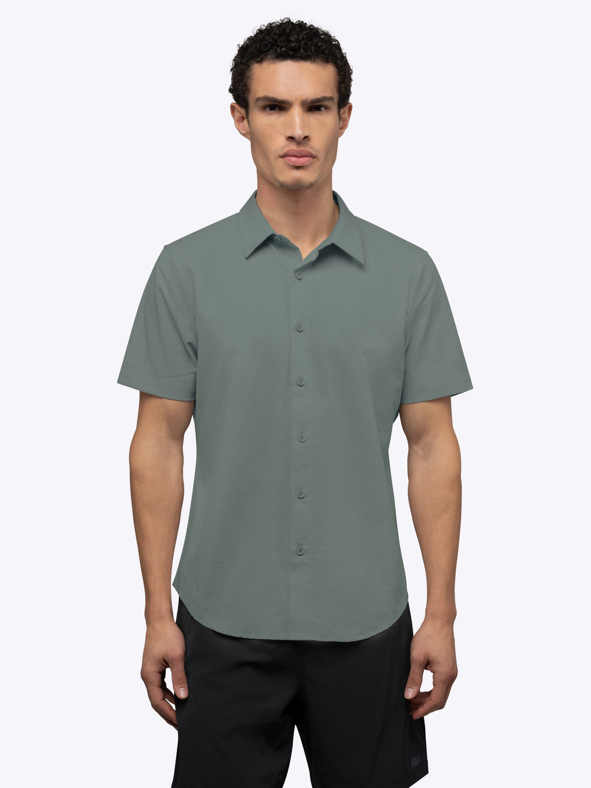 Crossover Button Up | Sage Signature Fit