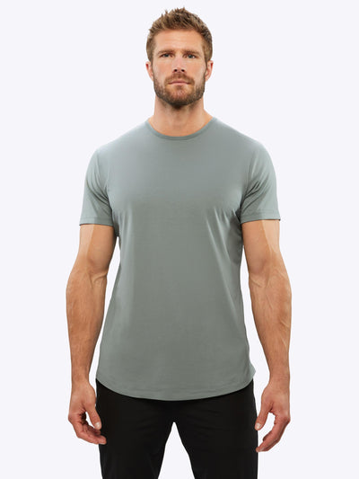 AO Curve-Hem Tee | Sage Signature-fit PYCA Pro®
