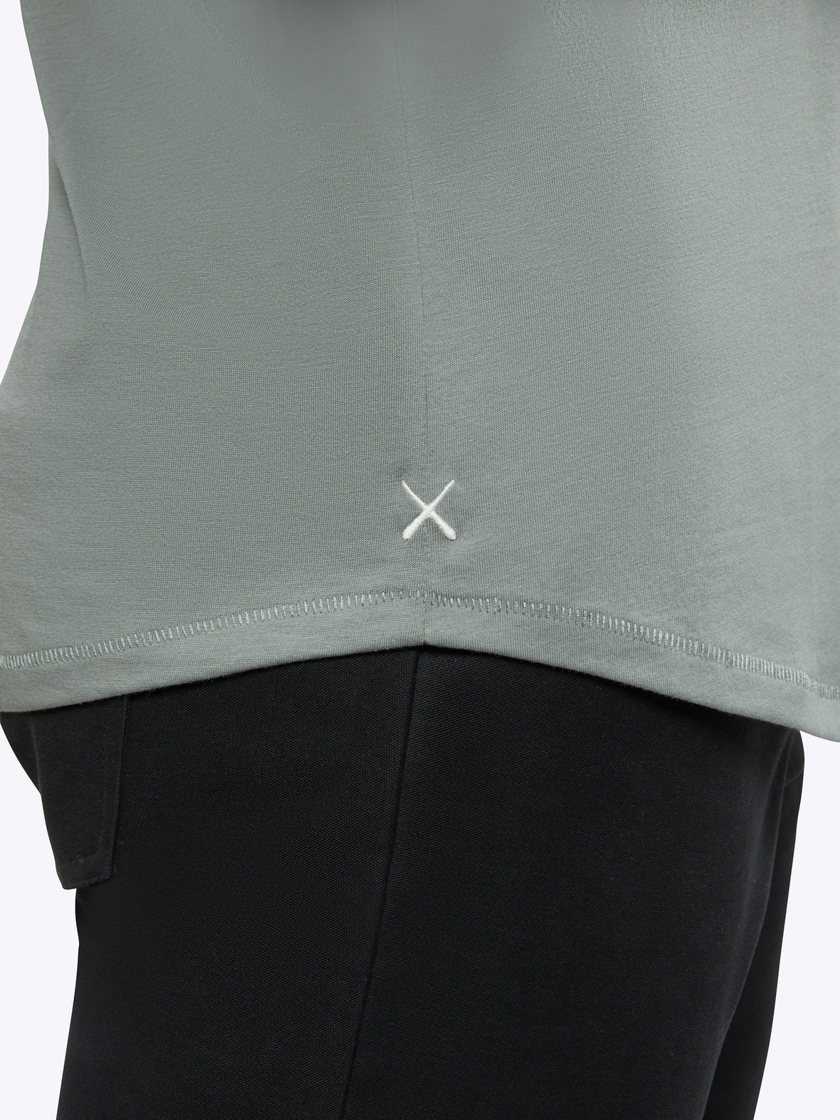 Featherlight Pima Tee | Sage Signature-fit