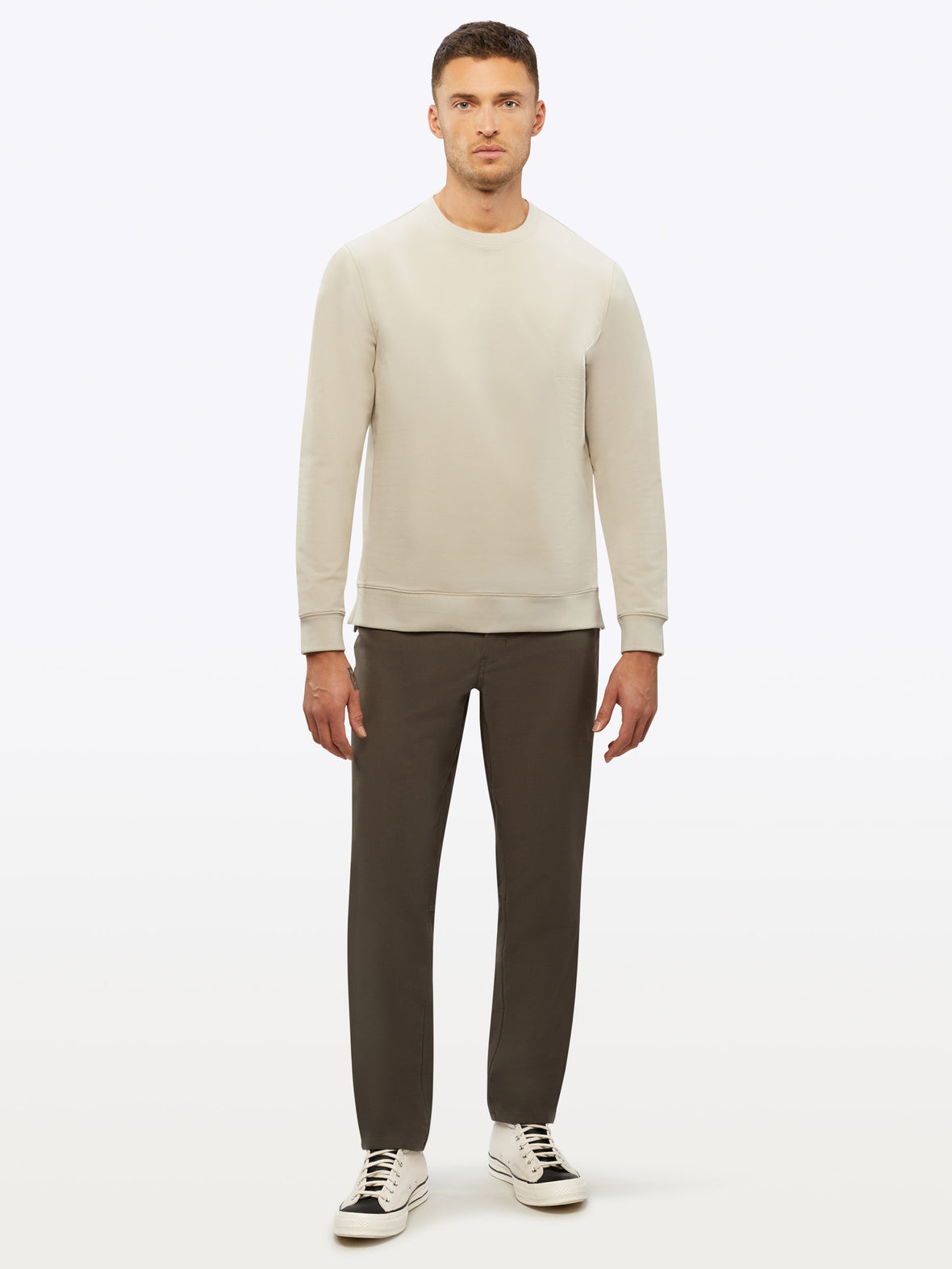 Hyperloop Pullover Split-Hem | Sand Dune Signature-fit