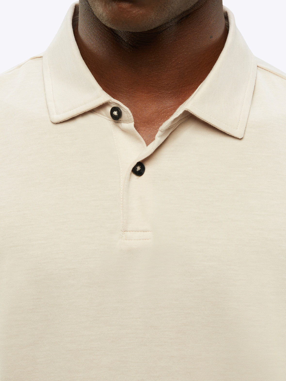 COZ Polo Split-Hem | Heather Sand Dune Signature-Fit