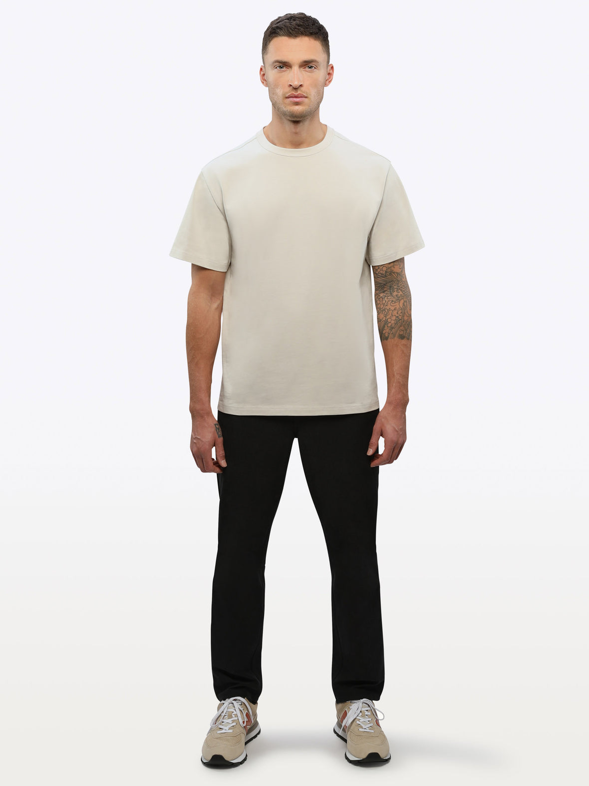 Overtime Oversized Tee | Sand Dune Relaxed-Fit