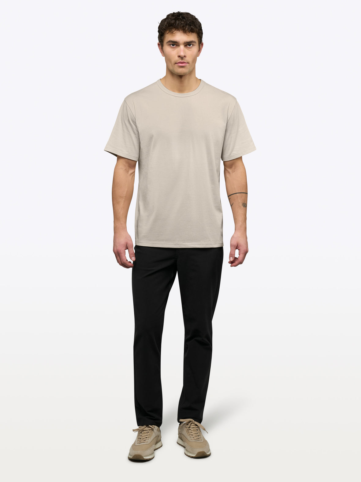 Overtime Oversized Tee | Sand Dune Relaxed-Fit