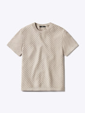 Riviera Knit Textured Tee | Sand Dune Signature-Fit