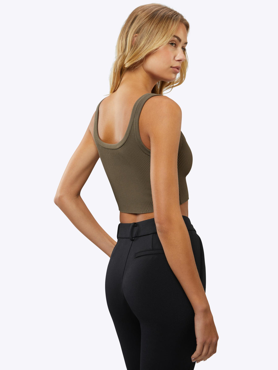 Coreflex™ Tank Cropped | Shadow Form-Fitting