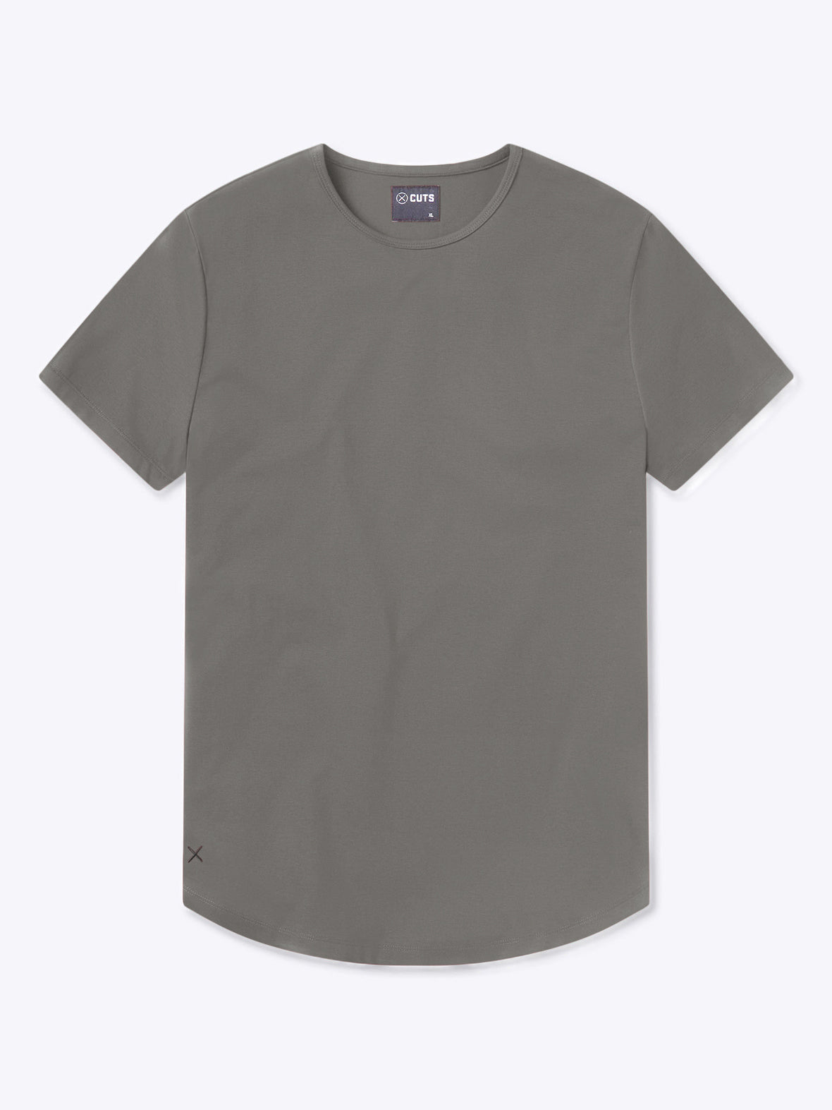 AO Curve-Hem Tee | Charcoal Signature-Fit PYCA Pro®