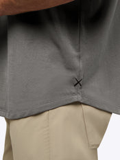 AO Curve-Hem Tee | Charcoal Signature-Fit PYCA Pro®