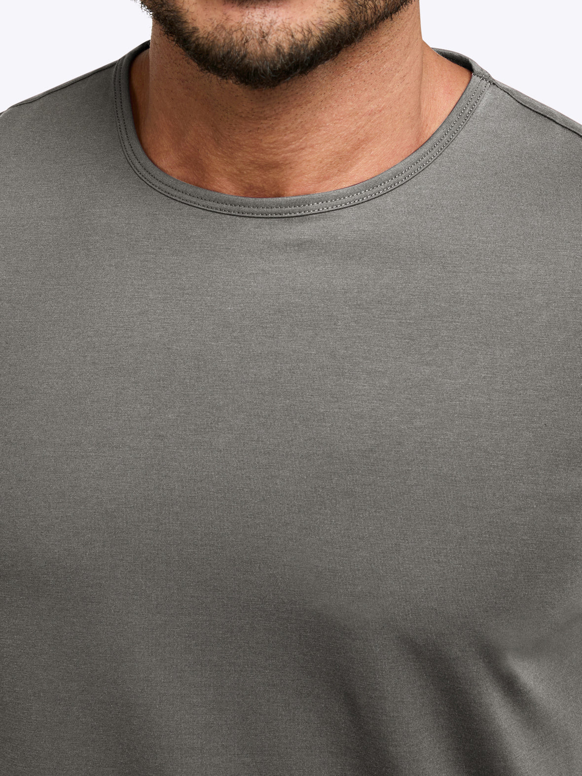 AO Curve-Hem Tee | Charcoal Signature-Fit PYCA Pro®