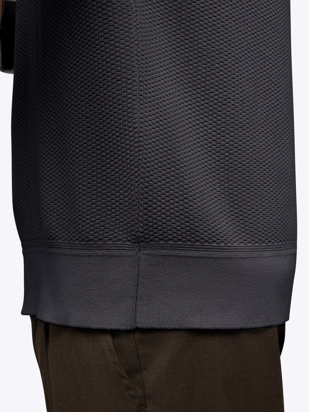 Palisade Textured Knit Crew Sweater | Steel Classic-Fit