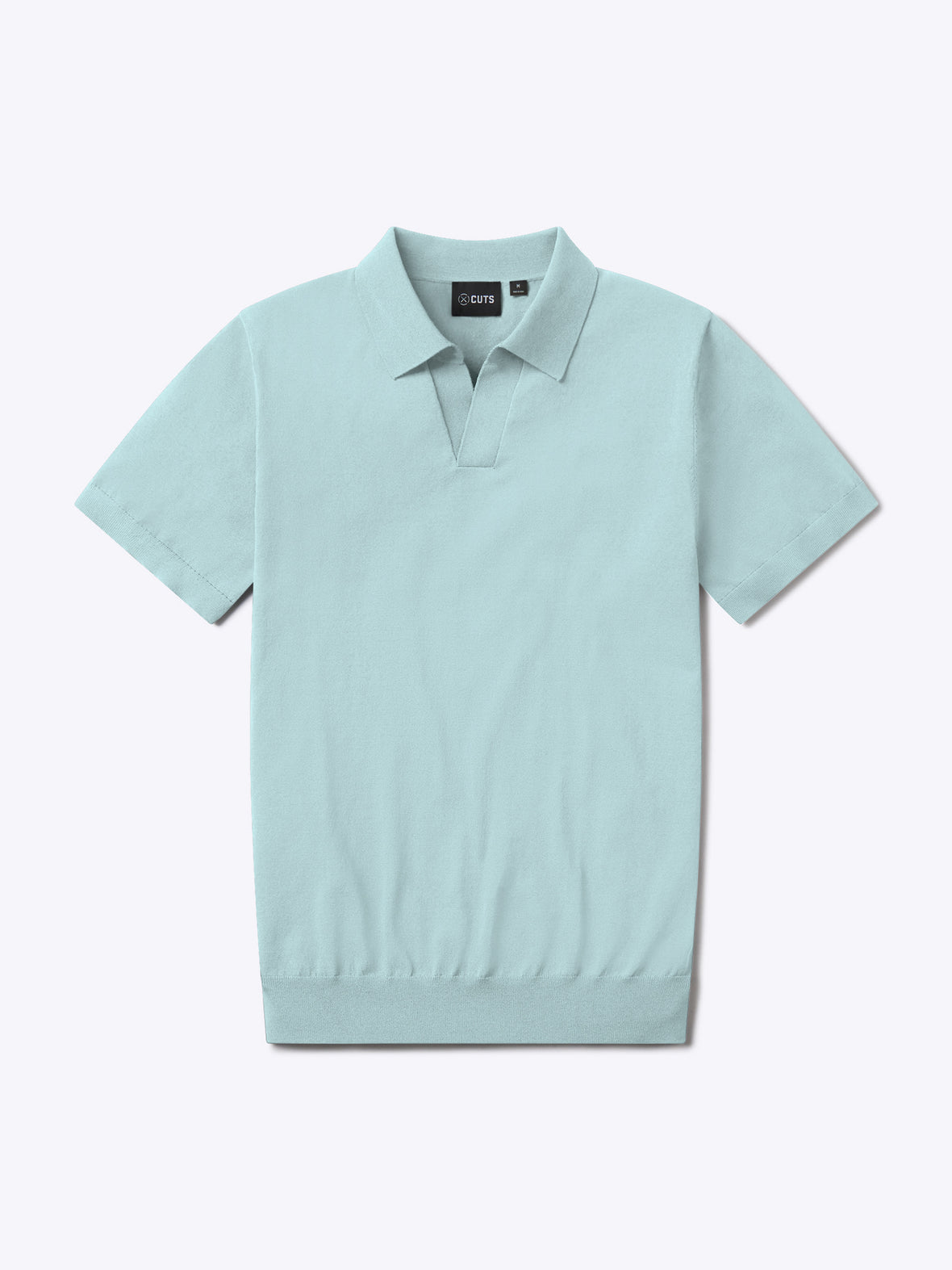 Riviera Knit Polo | Sterling Blue Signature-Fit