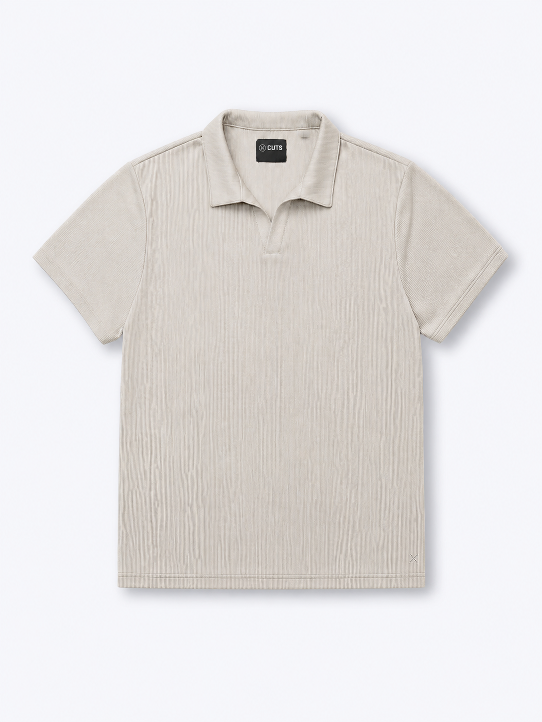 SoHo Ribbed Polo | Sand Dune Signature-Fit
