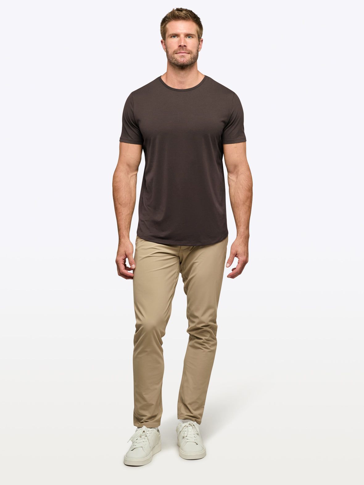 AO Curve-Hem Tee | Truffle Signature-Fit PYCA Pro®