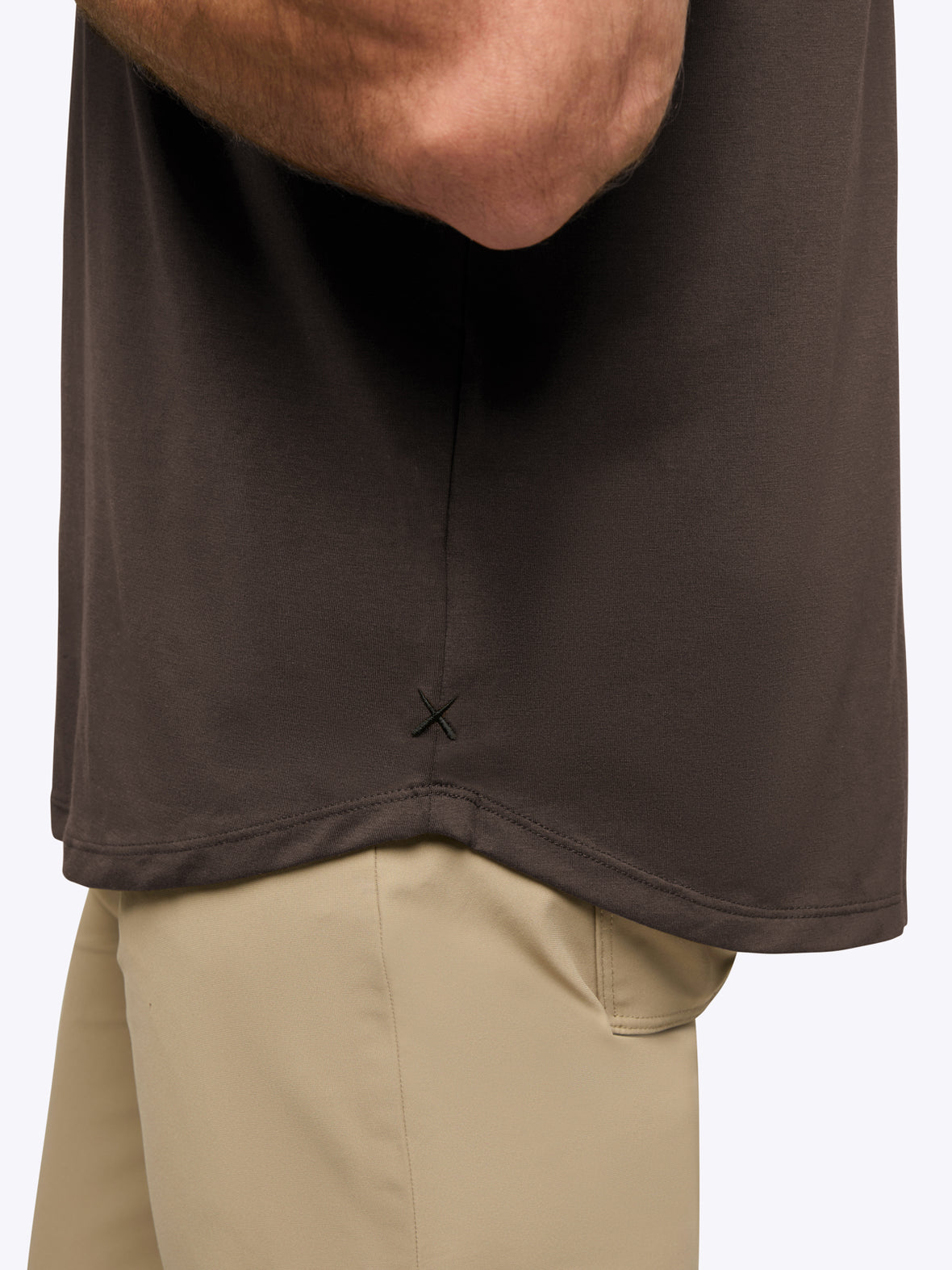 AO Curve-Hem Tee | Truffle Signature-Fit PYCA Pro®