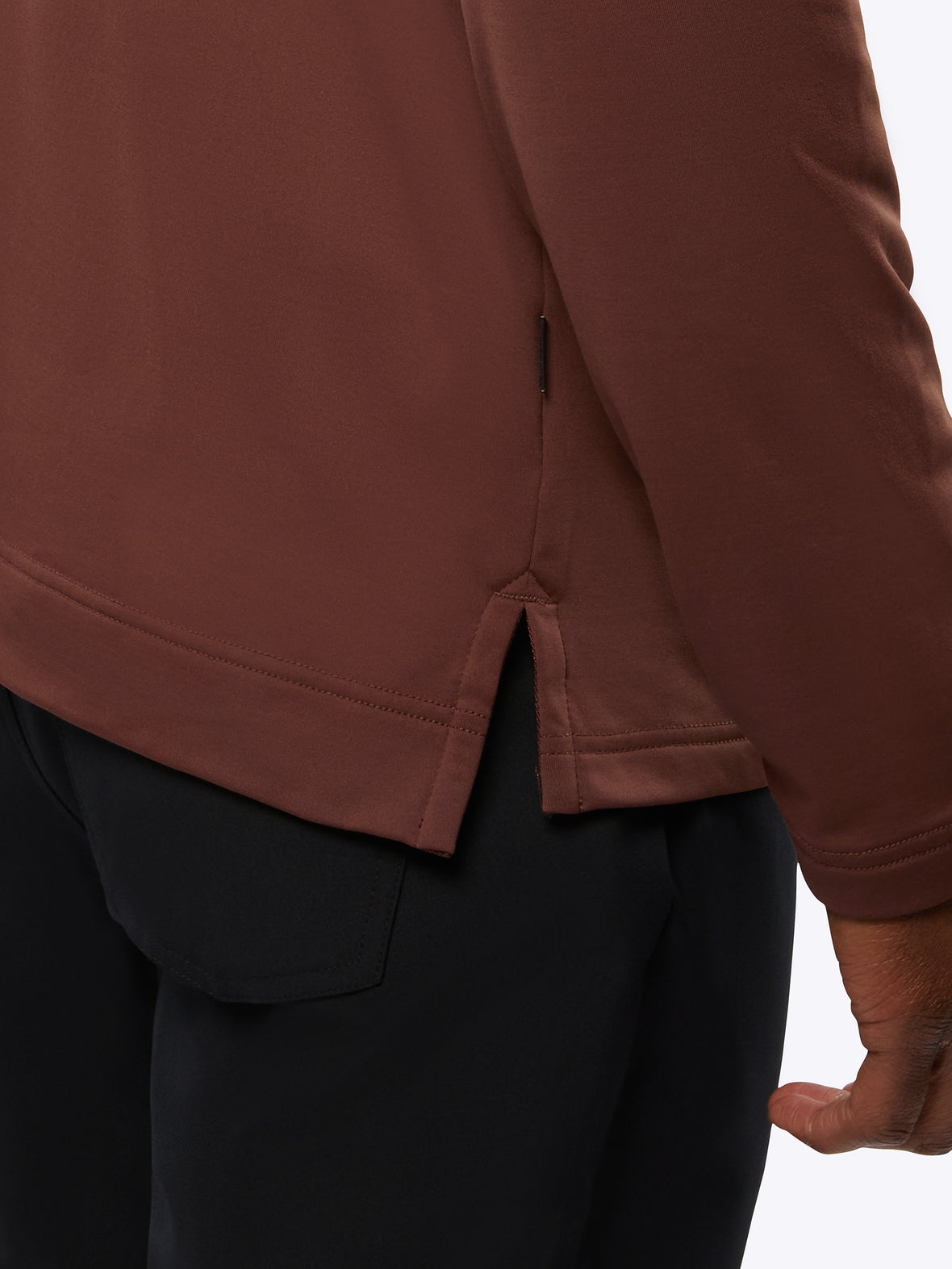 COZ Fleece Q-Zip | Umber Signature-Fit Fleece