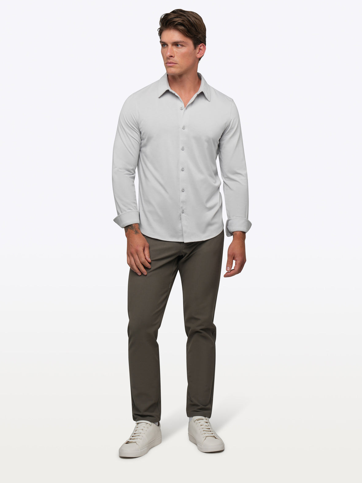 AO Long Sleeve Button Up | Vapor Signature-Fit PYCA Pro®