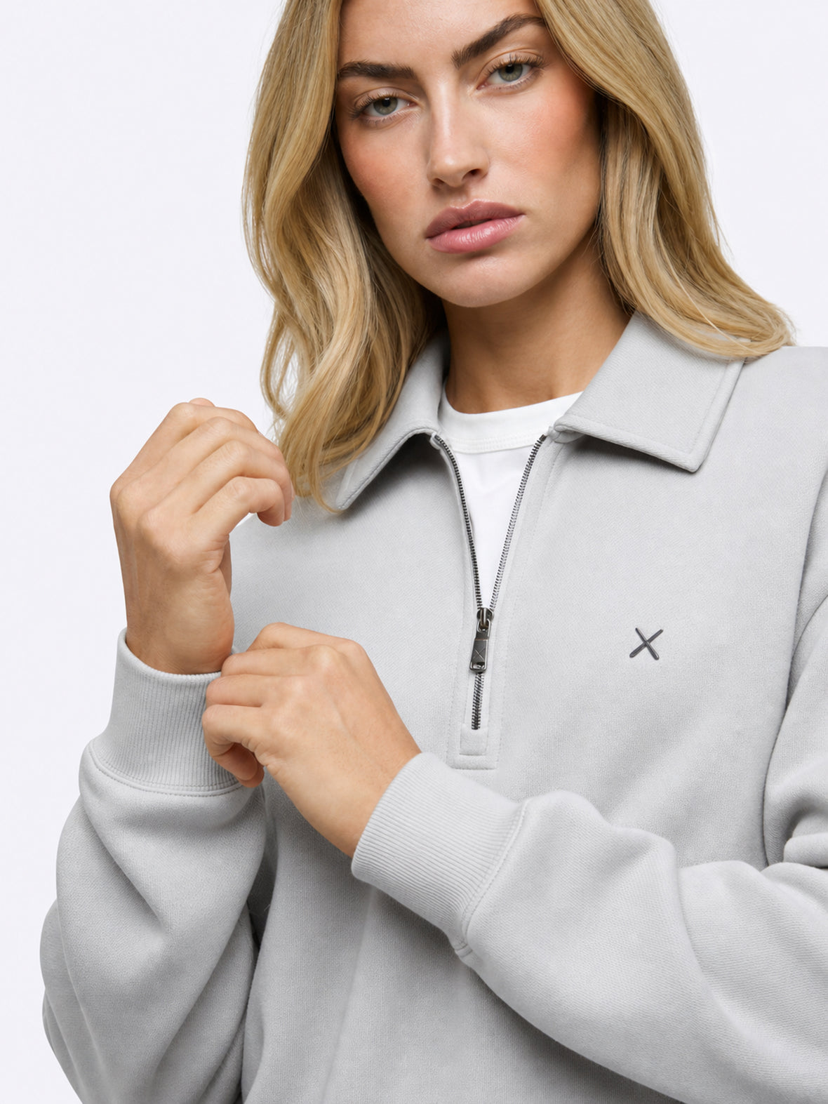 Divine Fleece Oversized Q-Zip | Vapor