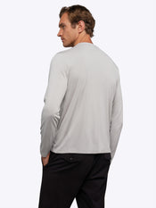 SoHo Ribbed Long Sleeve Crew Neck Tee | Vapor