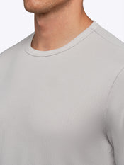 SoHo Ribbed Long Sleeve Crew Neck Tee | Vapor