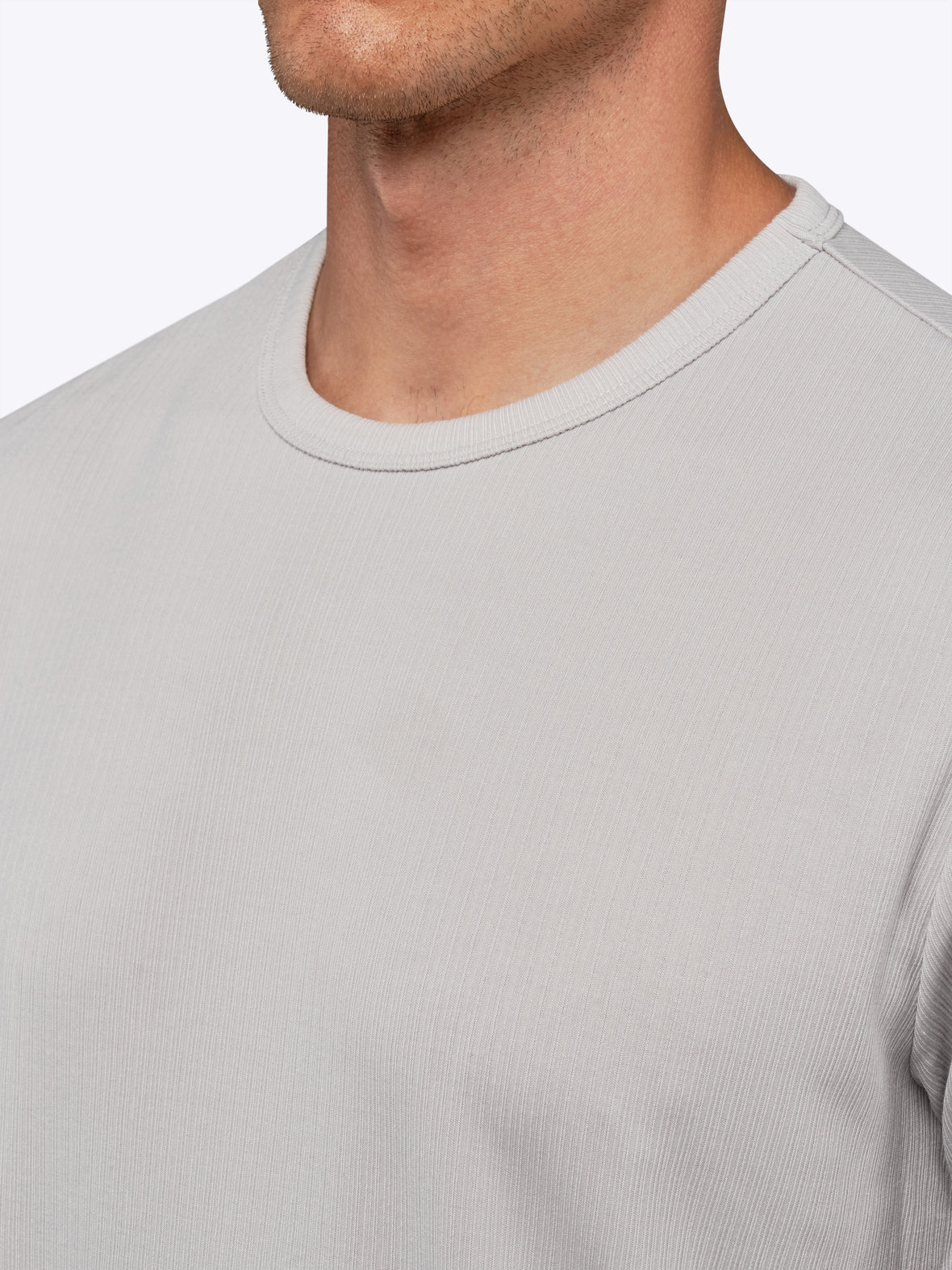 SoHo Ribbed Crewneck Tee | Vapor