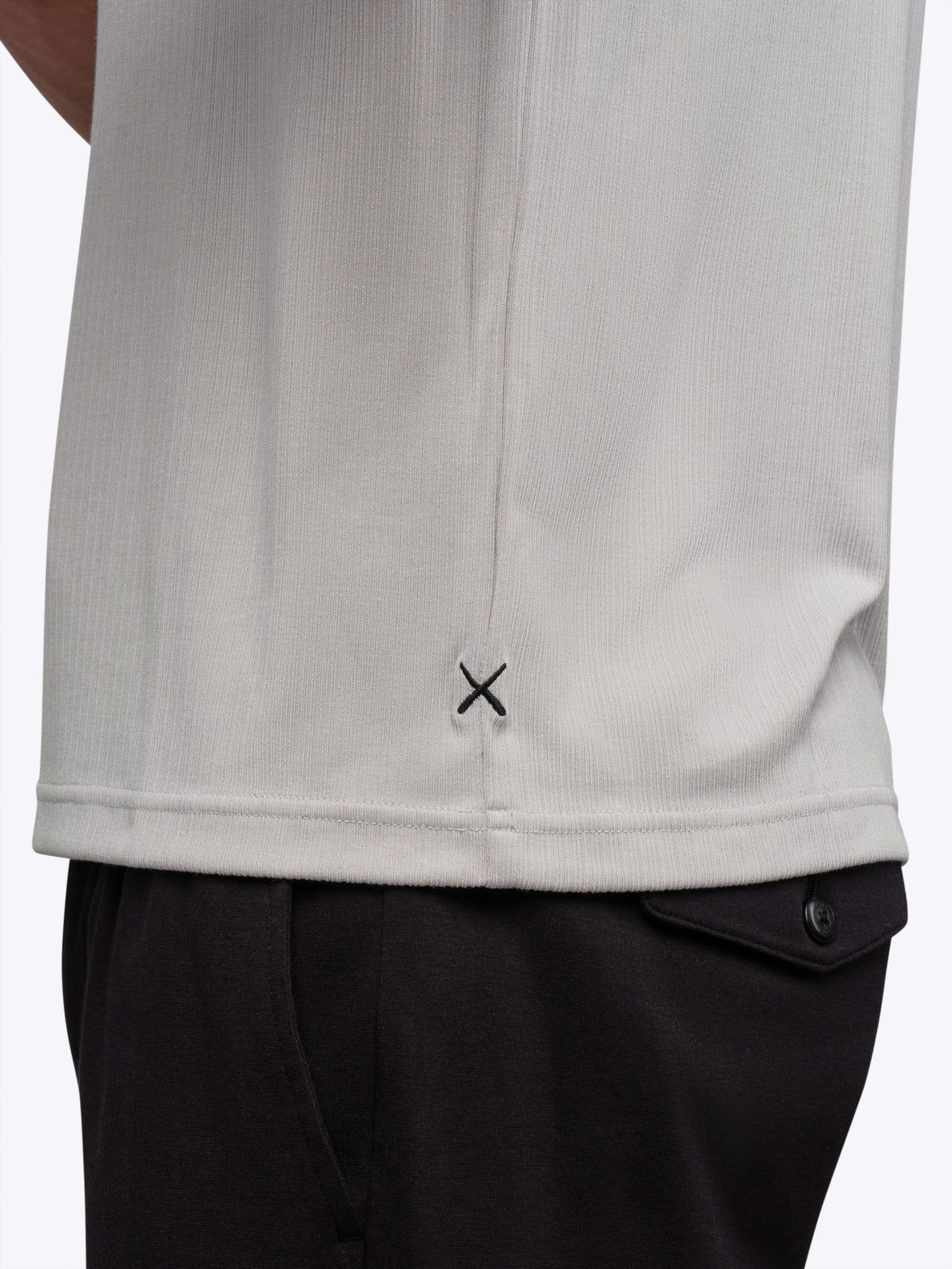 SoHo Ribbed Crewneck Tee | Vapor