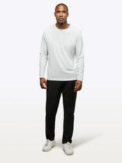 AO Forever Long Sleeve Tee | White Classic-Fit PYCA Pro®