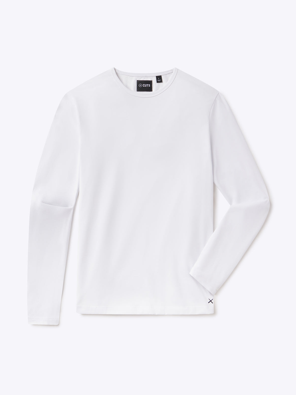 AO Forever Long Sleeve Tee | White Classic-Fit PYCA Pro®
