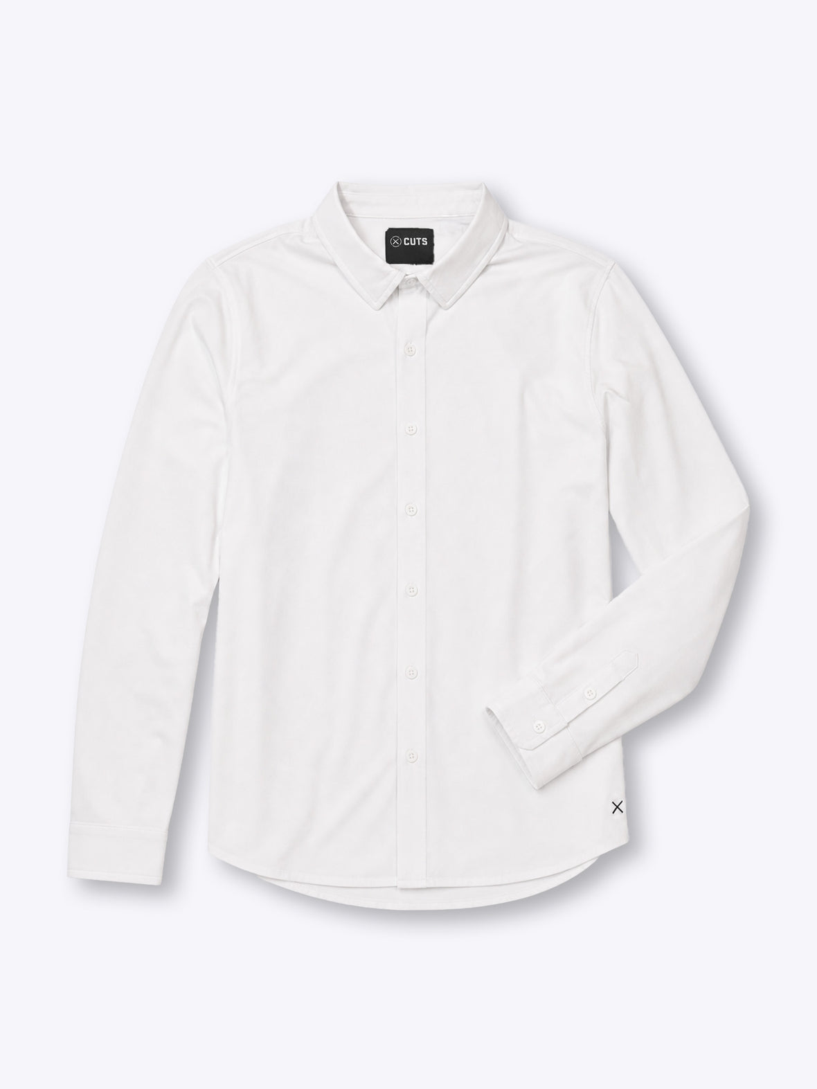AO Long Sleeve Button Up | White Signature-Fit PYCA Pro®