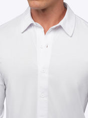 AO Long Sleeve Button Up | White Signature-Fit PYCA Pro®