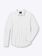 AO Long Sleeve Polo | White Signature-Fit PYCA Pro®