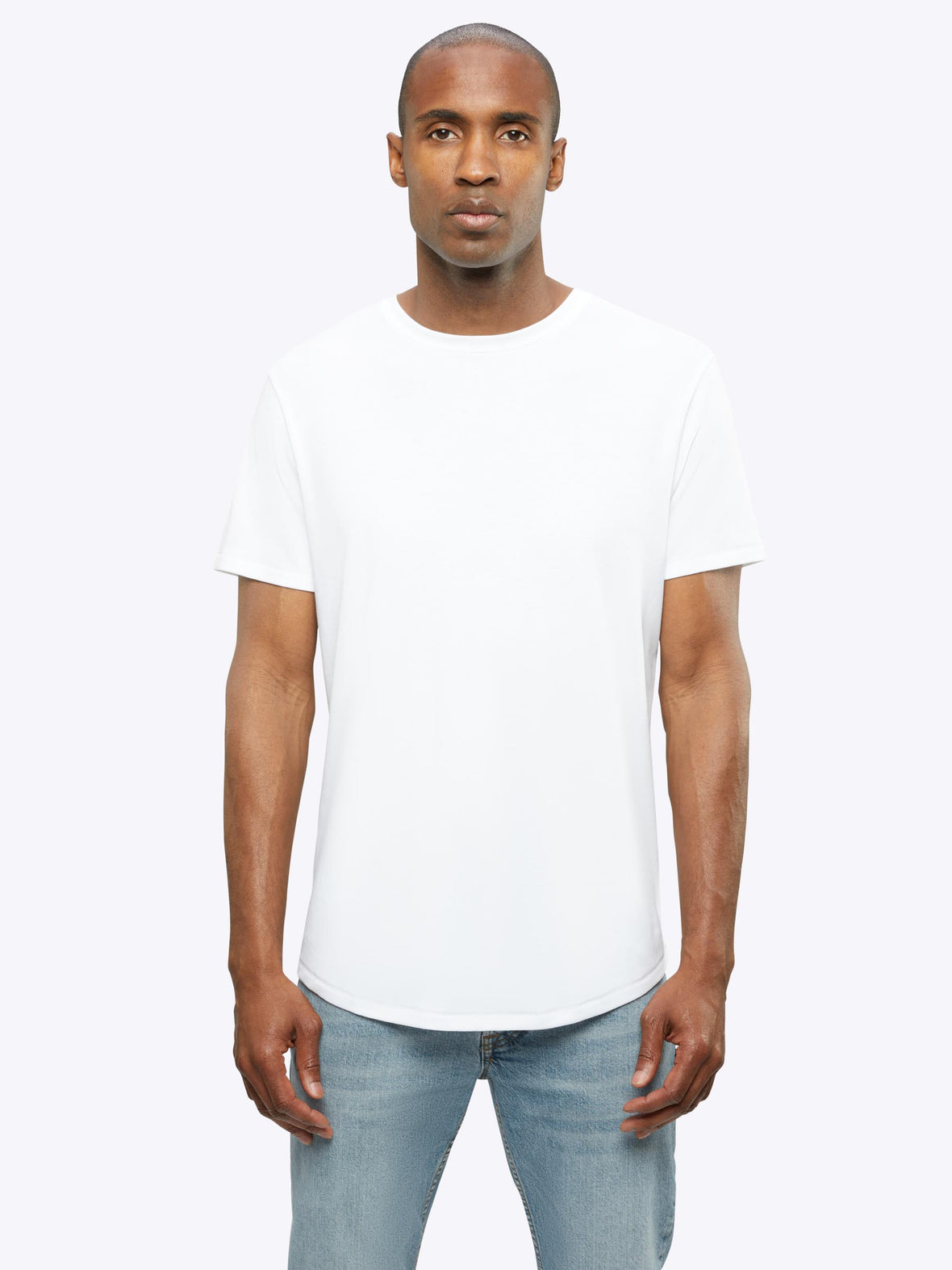 Interknit Pima Cotton Tee | White Signature-Fit