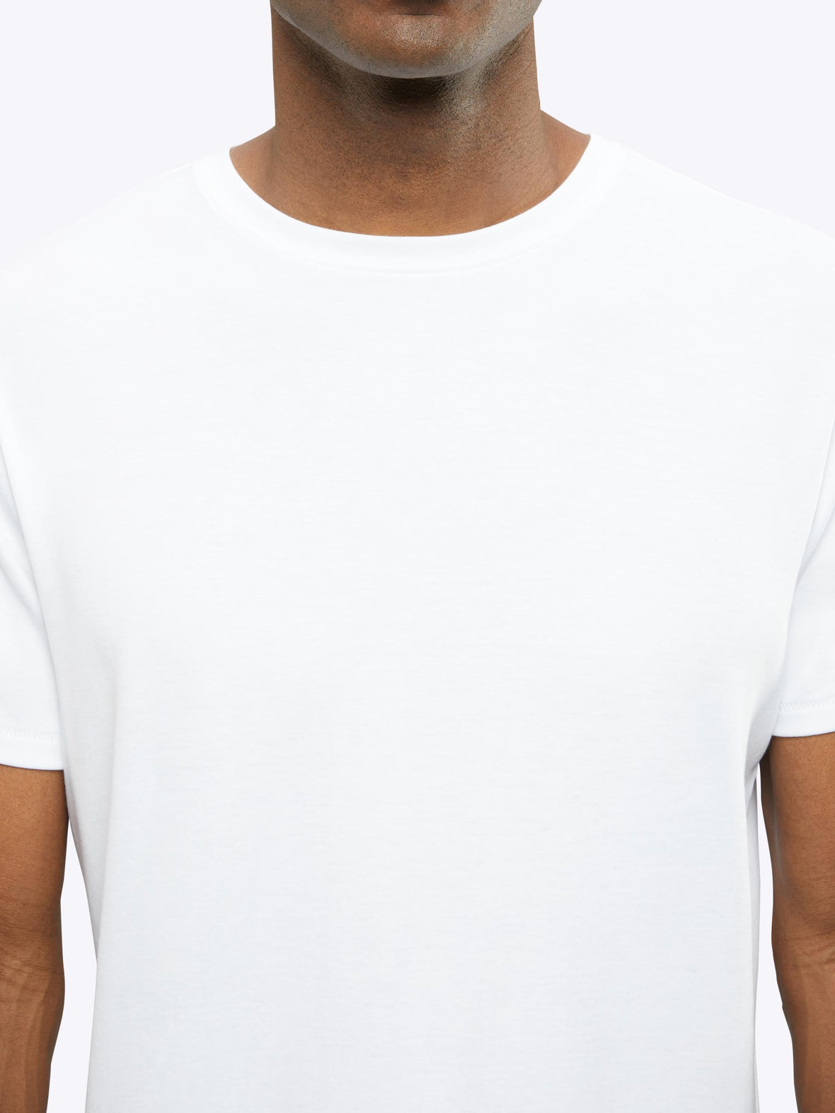 Interknit Pima Cotton Tee | White Signature-Fit