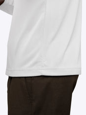 SoHo Ribbed Long Sleeve Polo | White Signature-Fit
