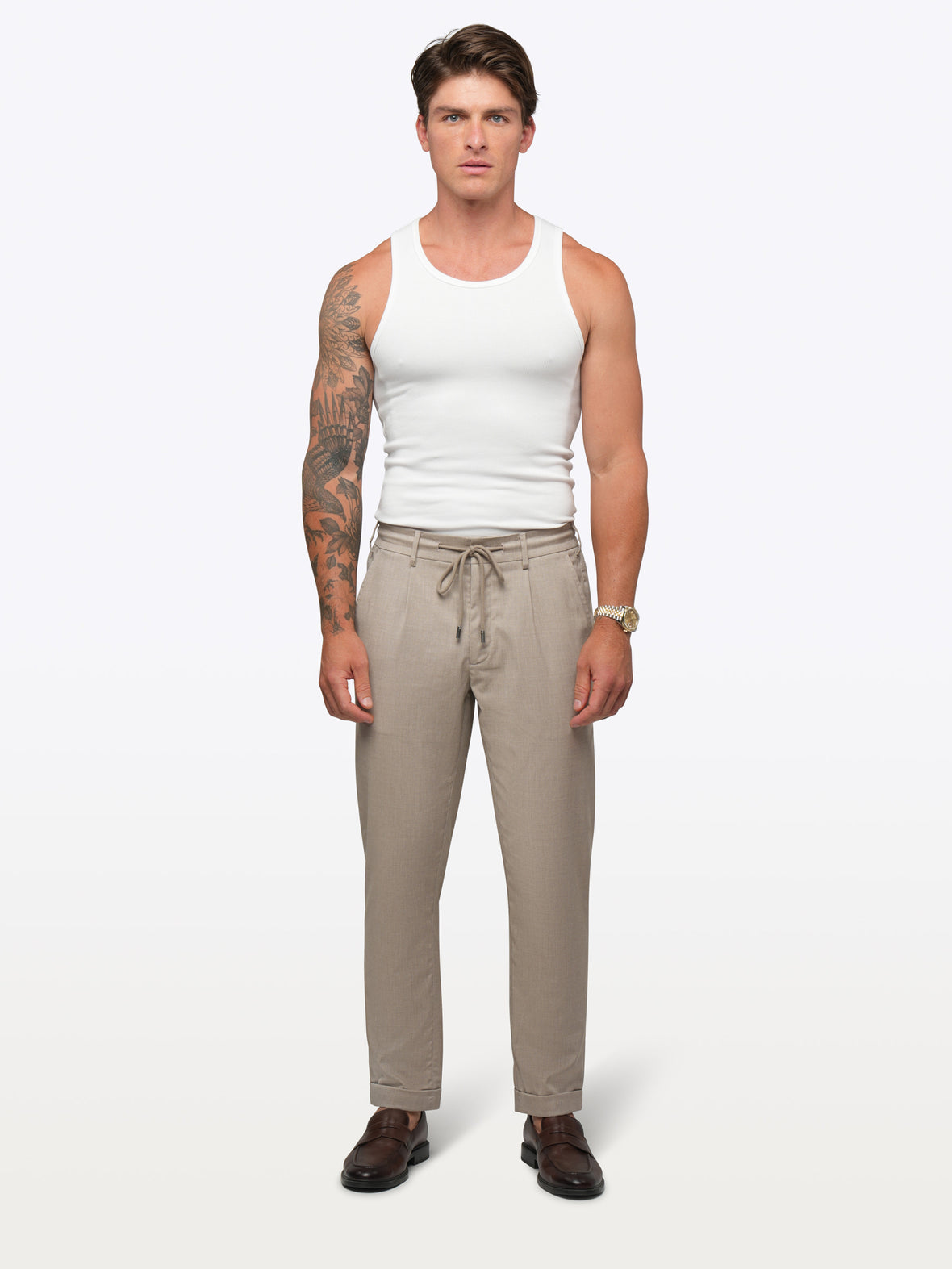 Essential Fitted Rib Tank 6 Pack | White Form-Fitting