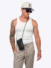 Essential Fitted Rib Tank | White Form-Fitting