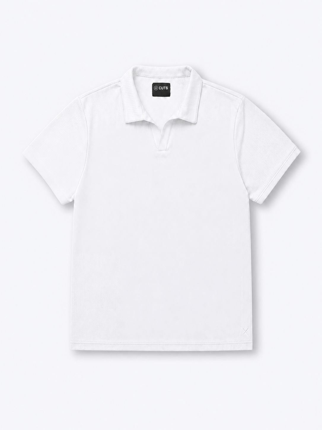 SoHo Ribbed Polo | White Signature-Fit