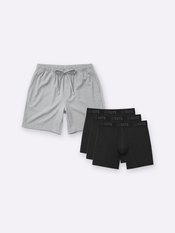 Crossover Short + Boxer 3pk – Vapor / Black