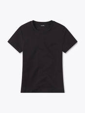 Tomboy Tee | Black Slim-Fit Tomboy-Cotton™