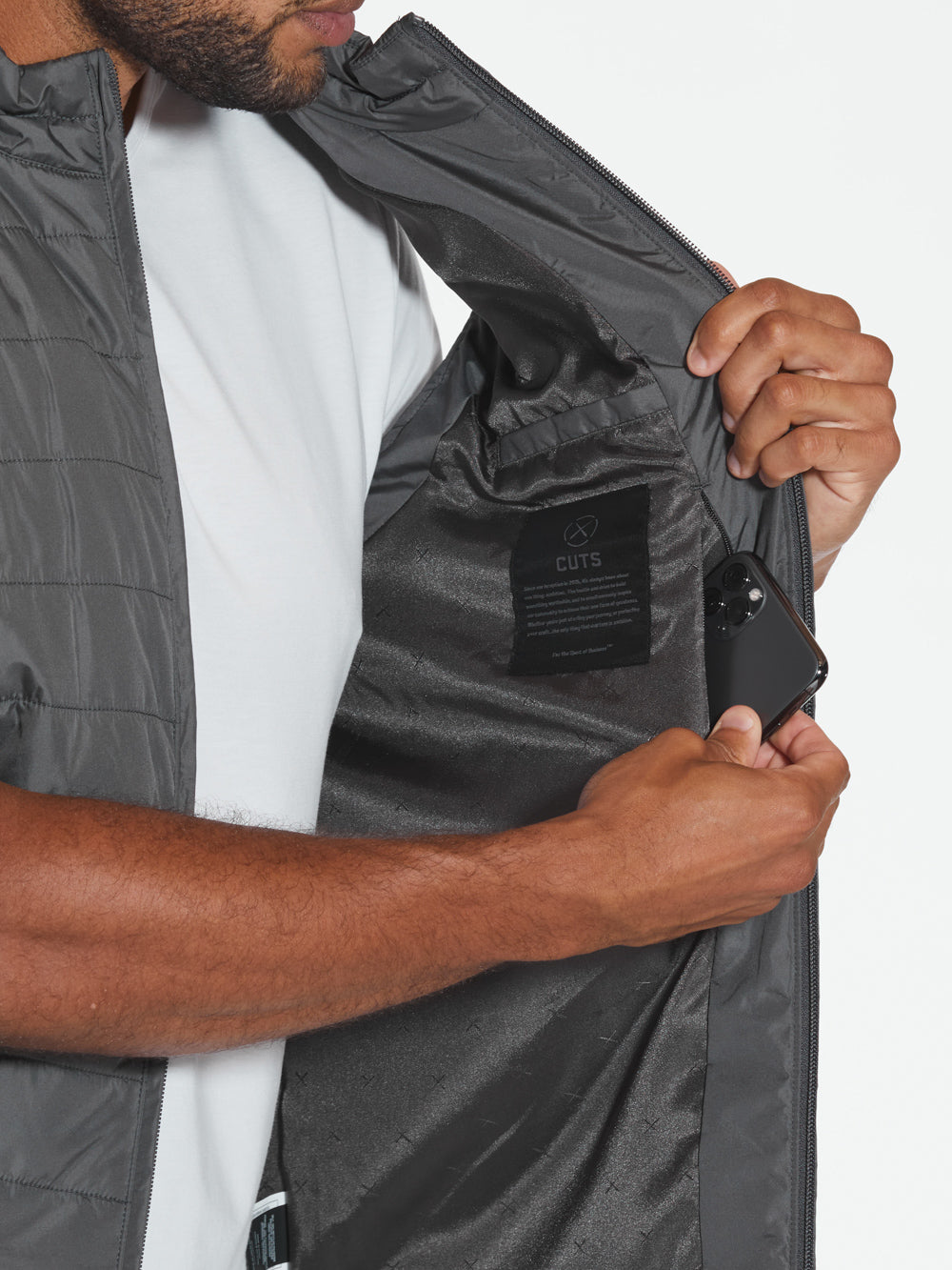 PrimaLoft® Power Vest | Charcoal Signature-fit