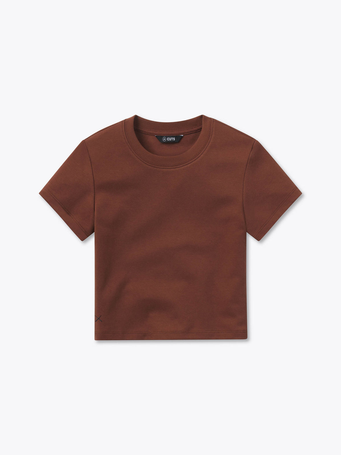 Tomboy Tee Cropped | Chocolate Slim-fit Tomboy-Cotton™