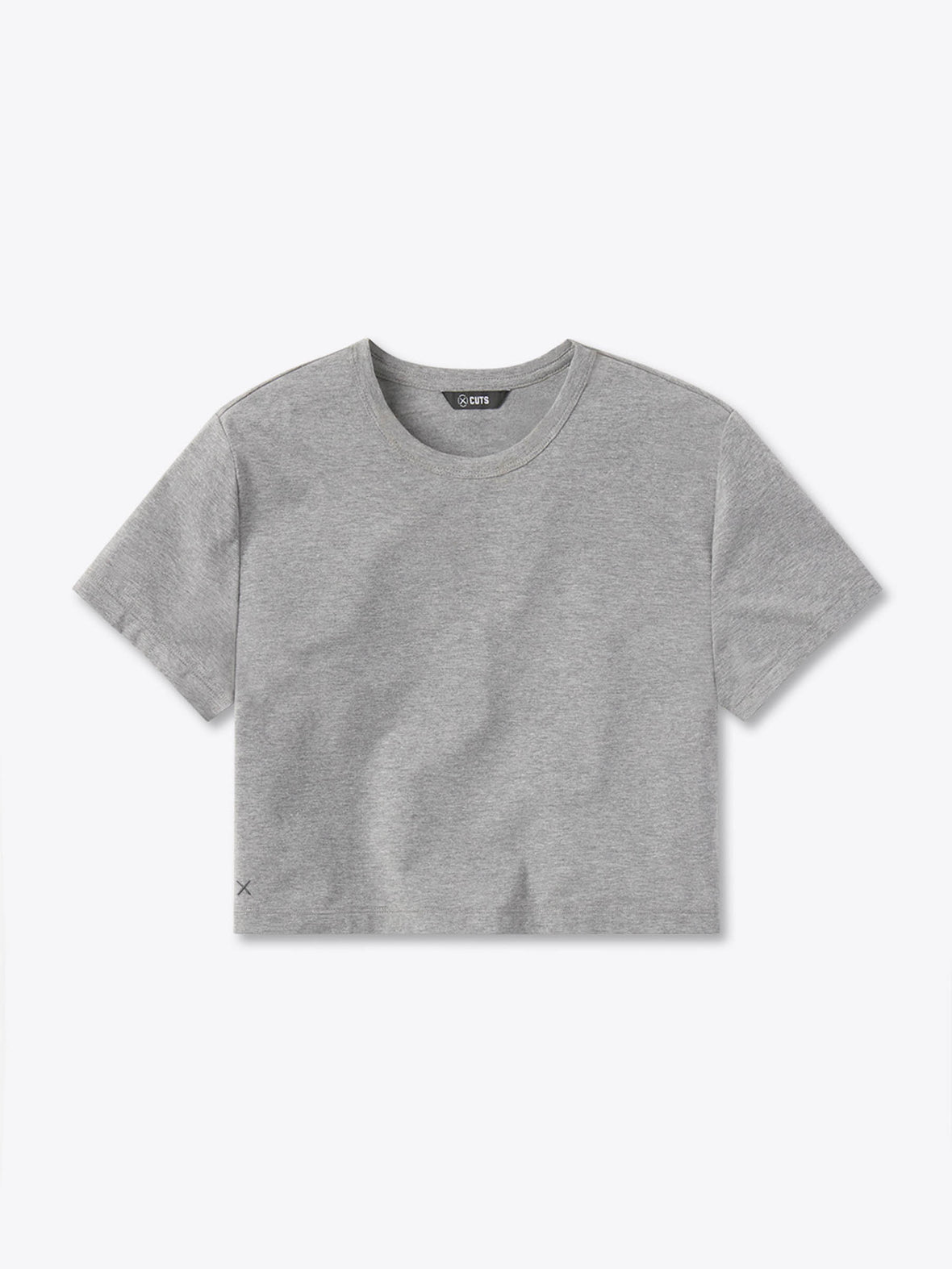 Almost Friday Tee Cropped | Heather Grey Classic-fit PYCA Pro®