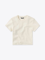 Tomboy Tee Cropped | Ivory Slim-fit Tomboy-Cotton™