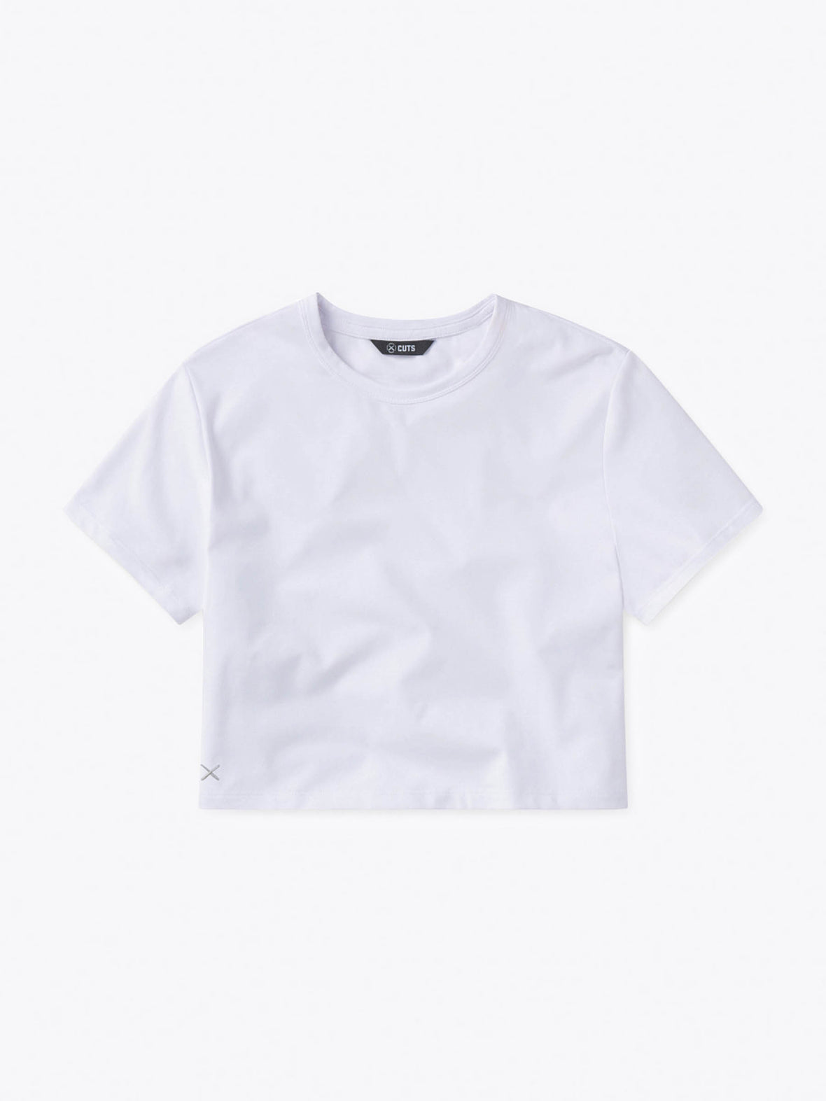 Almost Friday Tee Cropped | White Classic-fit PYCA Pro®