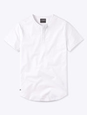 AO Henley Curve-Hem | White Signature-fit PYCA Pro®